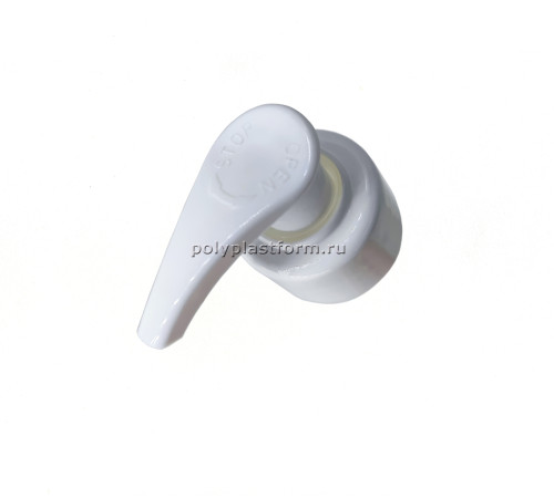 Дозатор для мыла поворотный 28/410 DIN, цвет белый, юбка гладкая, носик узкий, трубка 200 мм (1000)