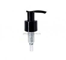 Дозатор для мыла поворотный 24/410 DIN, цвет черный, юбка гладкая, носик узкий, трубка 165 мм (1000)